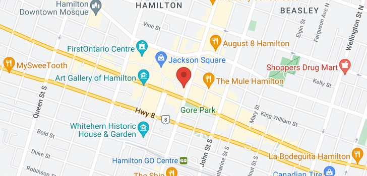 map of 1 JAMES SQ S